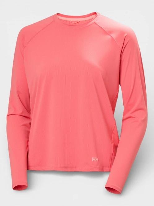 Helly Hansen W Shine Solen Ls Crew női hosszú ujjú sport póló rózsaszín színben 6