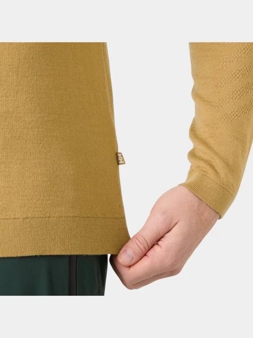 Helly Hansen Lifa Merino Knitevo 1/2 Zip férfi aláöltöző felső barna színben 4