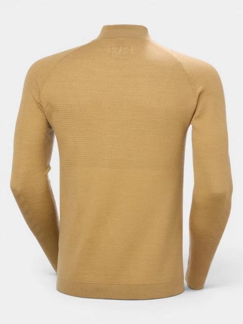 Helly Hansen Lifa Merino Knitevo 1/2 Zip férfi aláöltöző felső barna színben 7