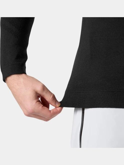 Helly Hansen Lifa Merino Knitevo 1/2 Zip férfi aláöltöző felső fekete színben 5