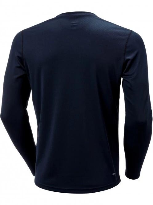 Helly Hansen Hh Tech Crew Ls férfi hosszú ujjú sport póló sötétkék színben 3