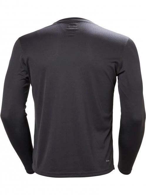 Helly Hansen Hh Tech Crew Ls férfi hosszú ujjú sport póló fekete színben 3
