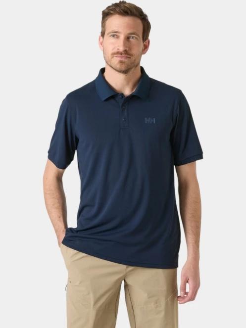 Helly Hansen Lifa Active Solen Ss Polo férfi galléros póló sötétkék színben 2