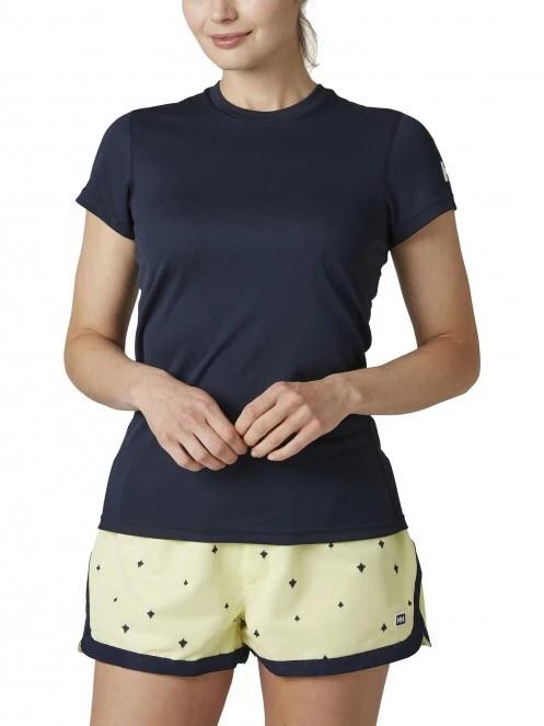 Helly Hansen W Hh Tech T-Shirt női rövid ujjú sport póló sötétkék színben 2