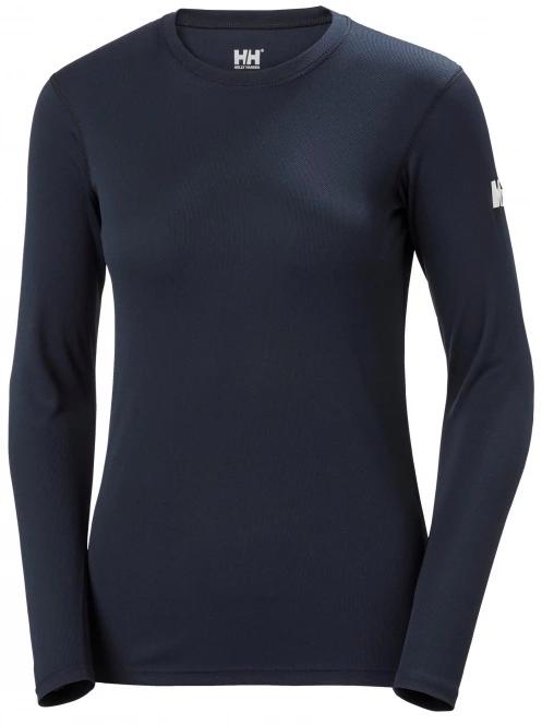 Helly Hansen W Hh Tech Crew Ls női hosszú ujjú sport póló sötétkék színben 2