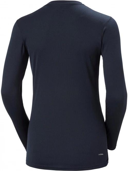 Helly Hansen W Hh Tech Crew Ls női hosszú ujjú sport póló sötétkék színben 3