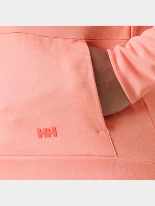 Helly Hansen W Lifa Tech Lite Hoodie női kapucnis pulóver rózsaszín színben 4