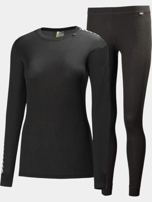 Helly Hansen W Hh Comfort Light Set női aláöltöző szett fekete színben 2