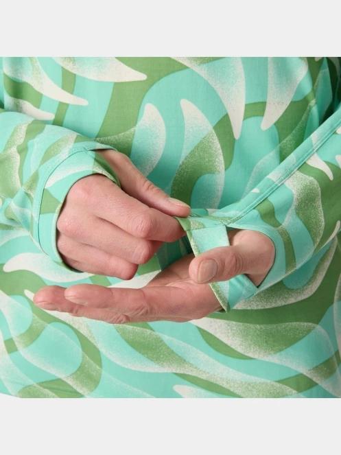 Helly Hansen Lifa Active Solen Hoodie férfi hosszú ujjú sport póló zöld színben 4