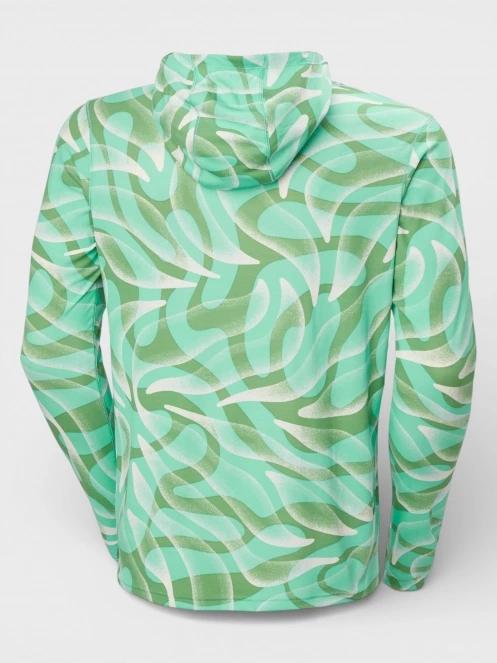 Helly Hansen Lifa Active Solen Hoodie férfi hosszú ujjú sport póló zöld színben 7