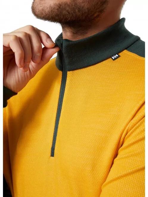 Helly Hansen Lifa Merino Midweight 1/2 Zip férfi polár pulóver sárga színben 6