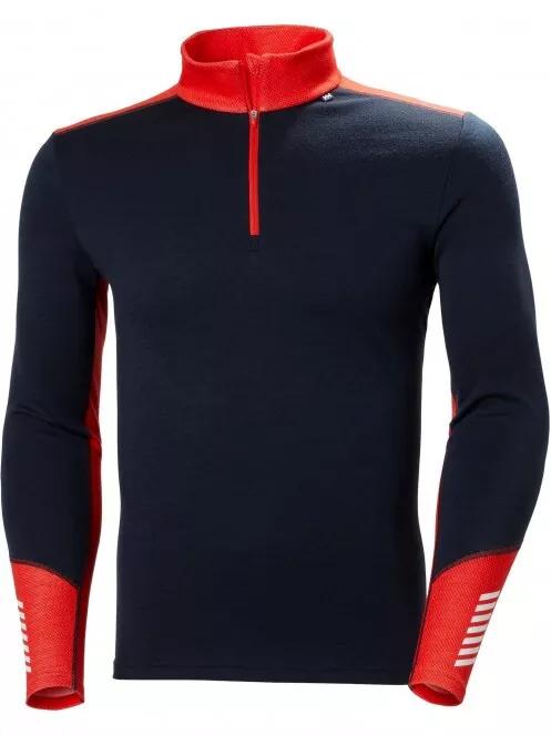 Helly Hansen Lifa Merino Midweight 1/2 Zip férfi polár pulóver sötétkék színben 4