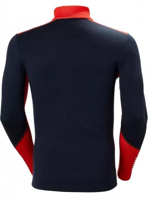 Helly Hansen Lifa Merino Midweight 1/2 Zip férfi polár pulóver sötétkék színben 5