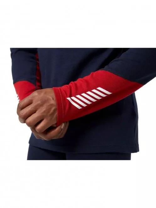 Helly Hansen Lifa Merino Midweight 1/2 Zip férfi polár pulóver sötétkék színben 7