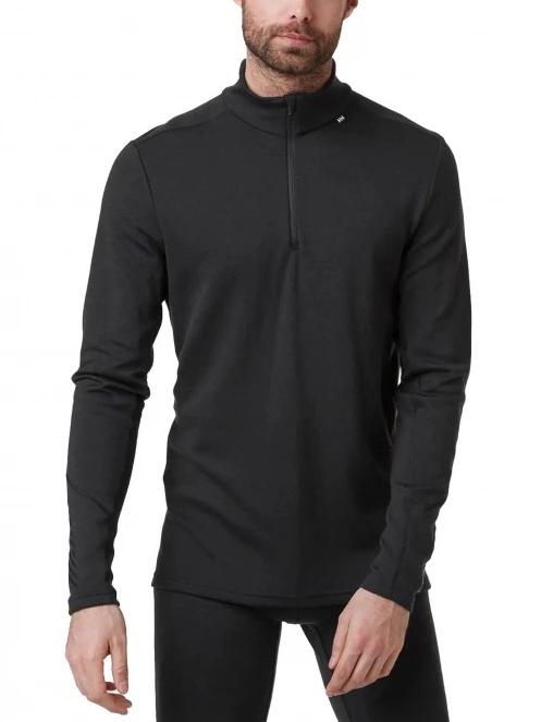 Helly Hansen Lifa Merino Midweight 1/2 Zip férfi aláöltöző felső fekete színben 2