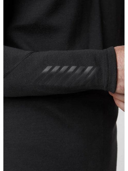 Helly Hansen Lifa Merino Midweight 1/2 Zip férfi aláöltöző felső fekete színben 5