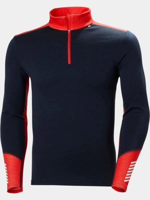 Helly Hansen Lifa Merino Midweight 1/2 Zip férfi aláöltöző felső sötétkék színben 7