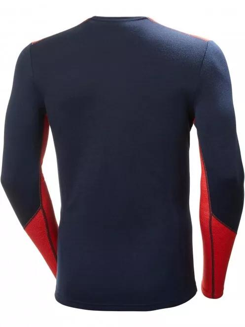 Helly Hansen Lifa Merino Midweight Crew férfi hosszú ujjú sport póló sötétkék színben 5