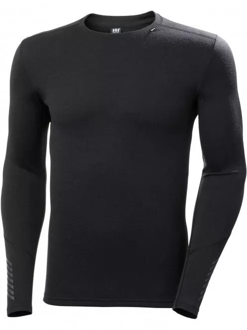 Helly Hansen Lifa Merino Midweight Crew férfi hosszú ujjú sport póló fekete színben 4