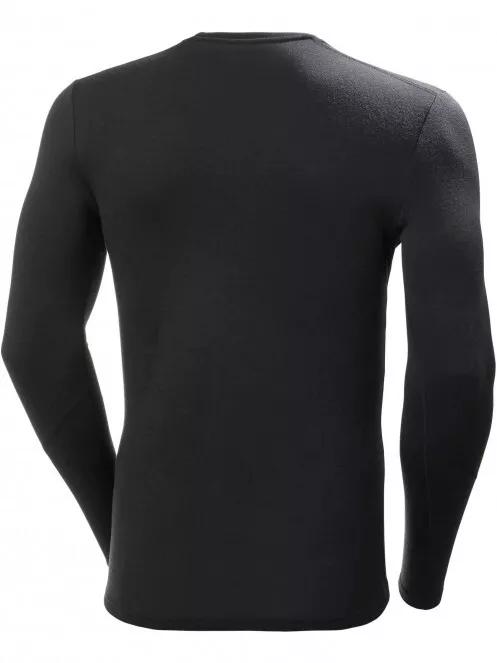 Helly Hansen Lifa Merino Midweight Crew férfi hosszú ujjú sport póló fekete színben 5