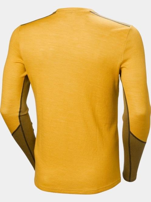 Helly Hansen Lifa Merino Midweight Crew férfi aláöltöző felső sárga színben 7