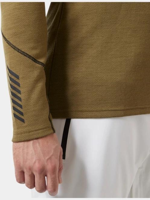 Helly Hansen Lifa Merino Midweight Crew férfi aláöltöző felső barna színben 5