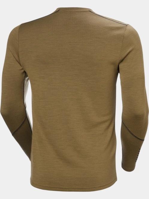 Helly Hansen Lifa Merino Midweight Crew férfi aláöltöző felső barna színben 7