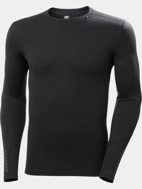 Helly Hansen Lifa Merino Midweight Crew férfi aláöltöző felső fekete színben 2