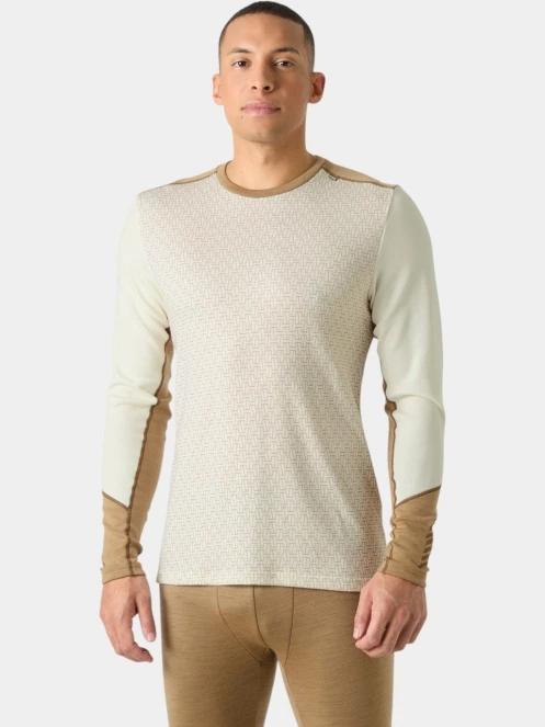 Helly Hansen Lifa Merino Midweight Crew férfi aláöltöző felső homok színben 2