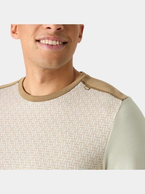 Helly Hansen Lifa Merino Midweight Crew férfi aláöltöző felső homok színben 4