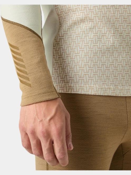 Helly Hansen Lifa Merino Midweight Crew férfi aláöltöző felső homok színben 5