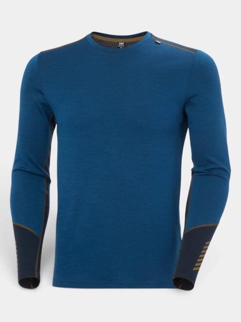 Helly Hansen Lifa Merino Midweight Crew férfi aláöltöző felső kék színben 6