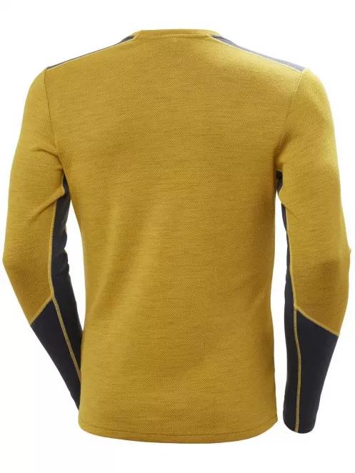 Helly Hansen Lifa Merino Midweight Crew férfi aláöltöző felső sárga színben 6