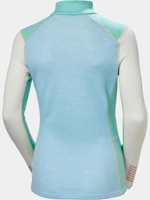 Helly Hansen W Lifa Merino Midw 1/2 Zip női aláöltöző felső világoskék színben 7