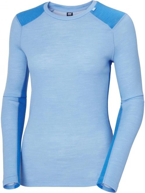 Helly Hansen W Lifa Merino Midweight Crew női aláöltöző felső világoskék színben 6