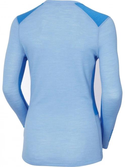 Helly Hansen W Lifa Merino Midweight Crew női aláöltöző felső világoskék színben 7