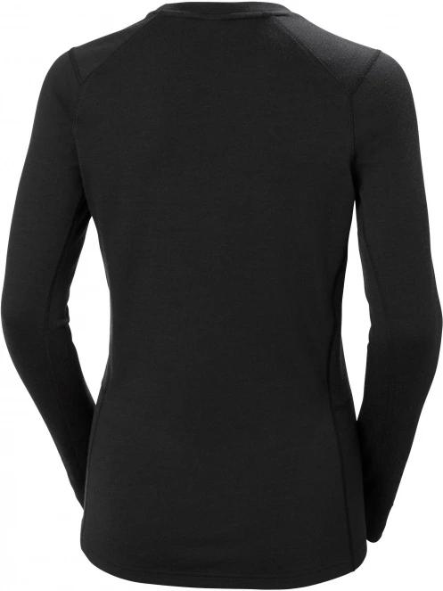 Helly Hansen W Lifa Merino Midweight Crew női aláöltöző felső fekete színben 3