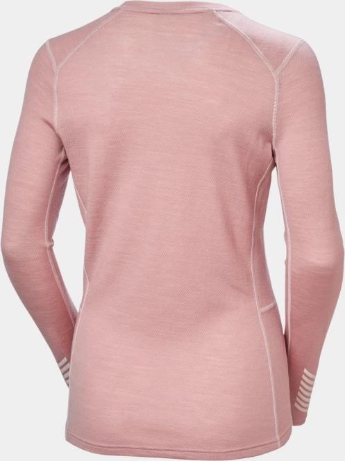 Helly Hansen W Lifa Merino Midweight Crew női aláöltöző felső rózsaszín színben 7