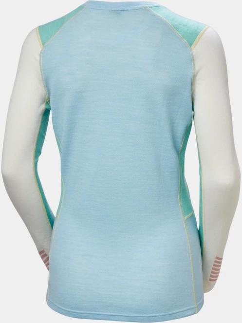 Helly Hansen W Lifa Merino Midweight Crew női aláöltöző felső világoskék színben 7