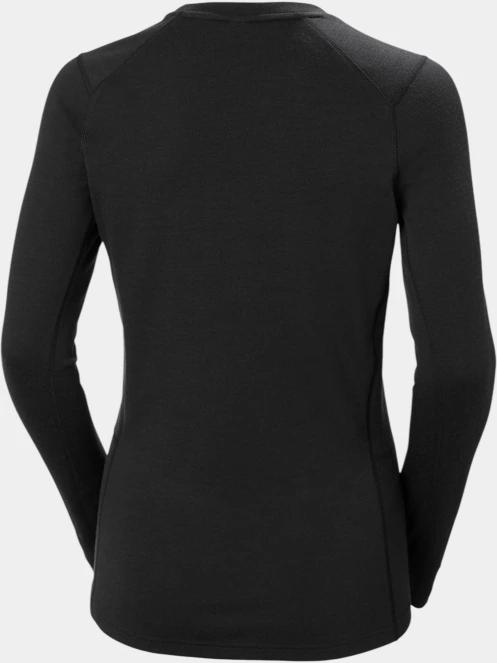 Helly Hansen W Lifa Merino Midweight Crew női aláöltöző felső fekete színben 3