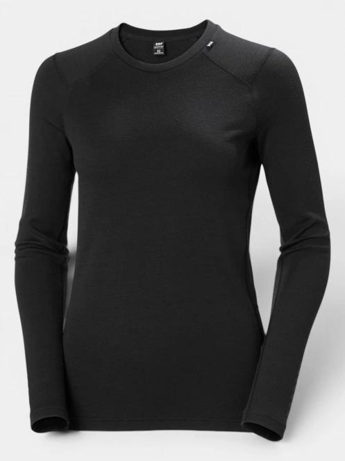 Helly Hansen W Lifa Merino Midweight Crew női aláöltöző felső fekete színben 6