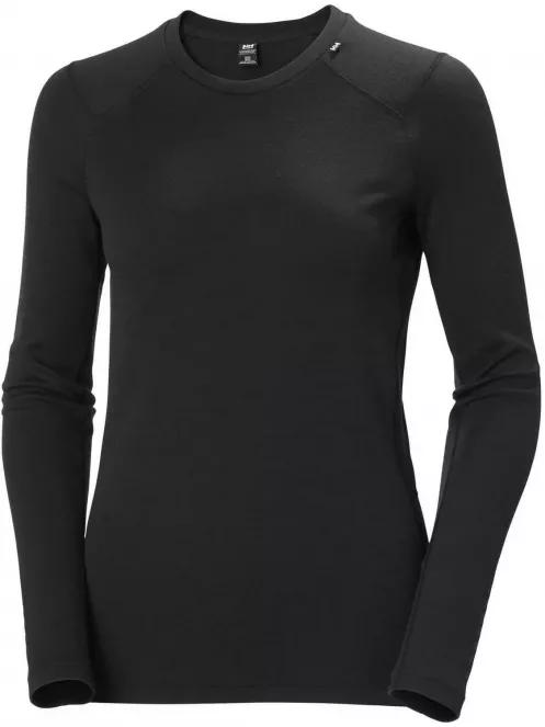 Helly Hansen W Lifa Merino Midweight Crew női aláöltöző felső fekete színben 4