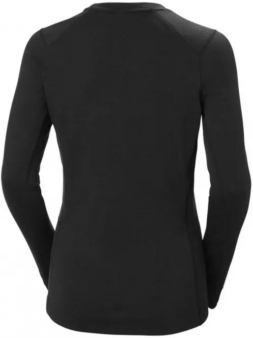 Helly Hansen W Lifa Merino Midweight Crew női aláöltöző felső fekete színben 5