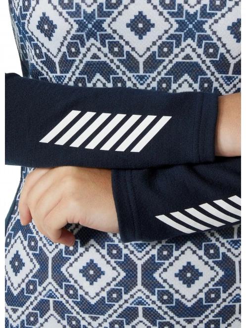 Helly Hansen W Lifa Merino Midw Gra Crew női aláöltöző felső sötétkék színben 5