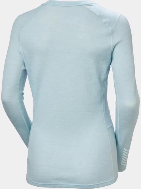 Helly Hansen W Lifa Merino Midw Gra Crew női aláöltöző felső világoskék színben 7