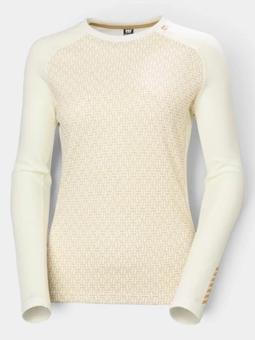 Helly Hansen W Lifa Merino Midw Gra Crew női aláöltöző felső homok színben 6