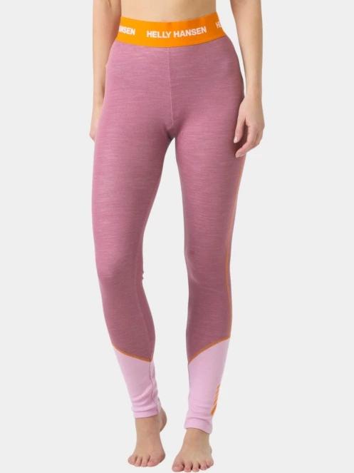 Helly Hansen W Lifa Merino Midweight Pant női aláöltöző nadrág rózsaszín színben 2