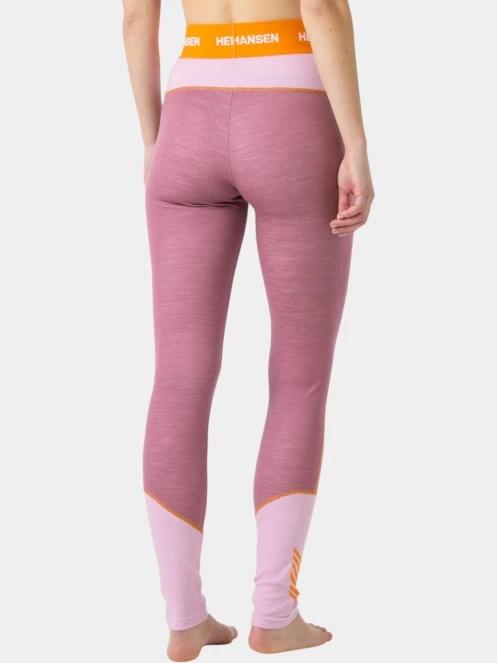Helly Hansen W Lifa Merino Midweight Pant női aláöltöző nadrág rózsaszín színben 3