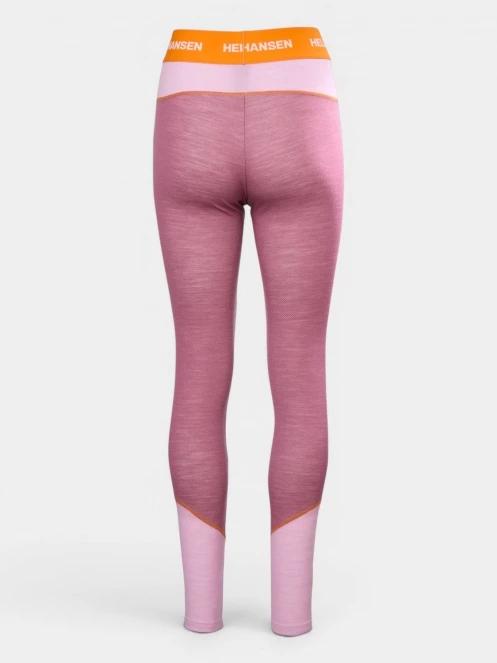 Helly Hansen W Lifa Merino Midweight Pant női aláöltöző nadrág rózsaszín színben 7