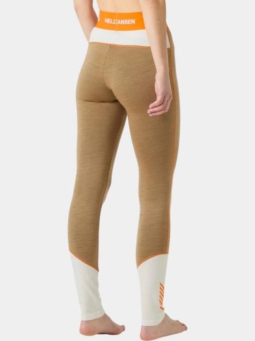 Helly Hansen W Lifa Merino Midweight Pant női aláöltöző nadrág barna színben 5